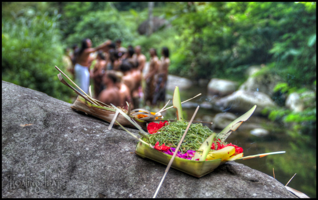 Bali healer ceremony offering